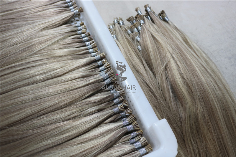 double drawn stick tip hair extensions Alove Hair